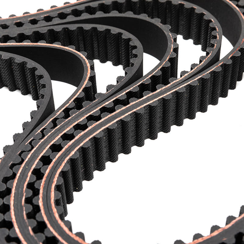 In what ways does HNBR rubber address challenges related to extreme temperatures and weather conditions in automotive timing belt applications?